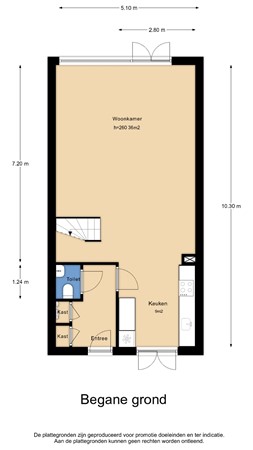 Floorplan - Bundelzwam 43, 3451 HS Vleuten